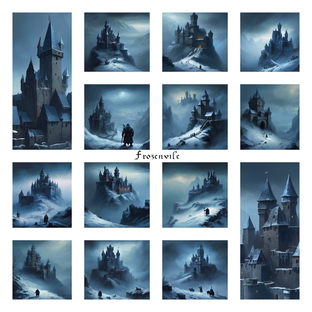 Ледяные замки и тёмные земли: 16 мистических арт-обложек в стиле Dark Fantasy