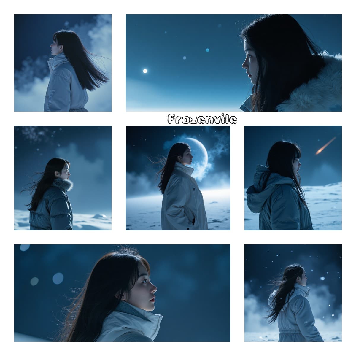 Пак из 7 атмосферных обложек — холодный дизайн и синематик стиль