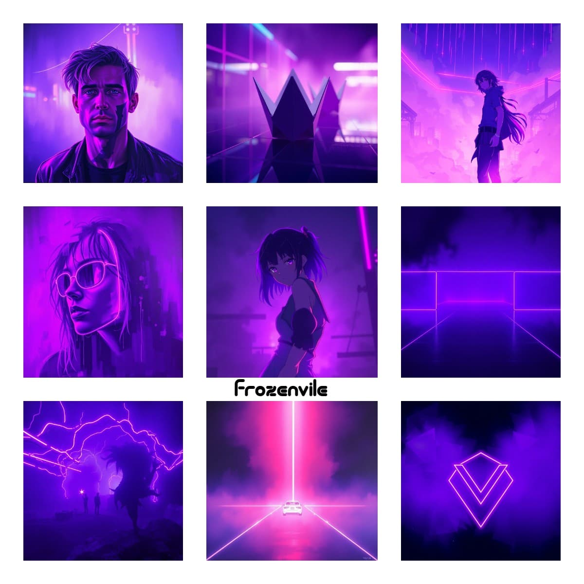 Cyberwave Covers Pack – 52 неоновые обложки для вашего техно-мира