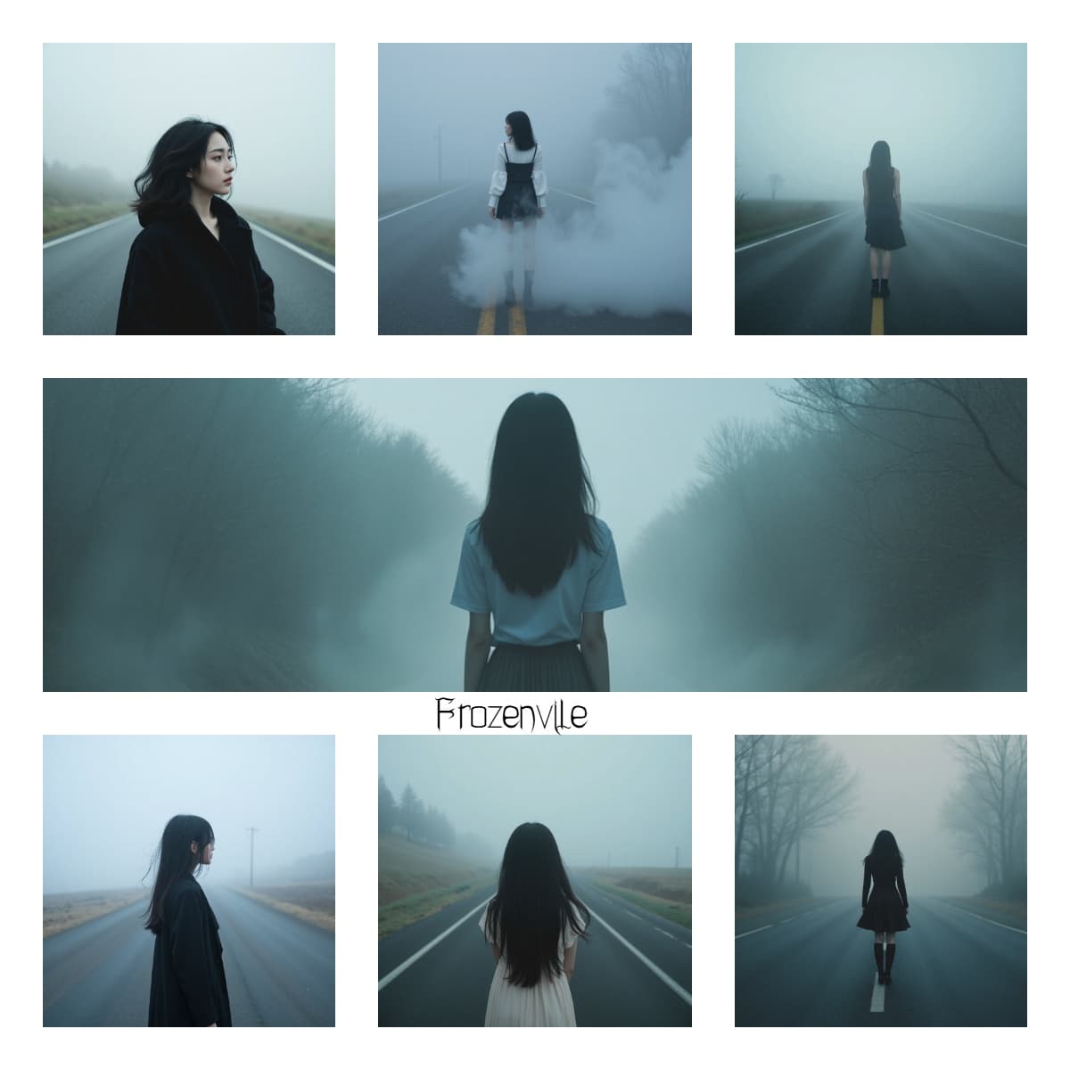 Туманные пути: Пак атмосферных обложек с силуэтами в дымке