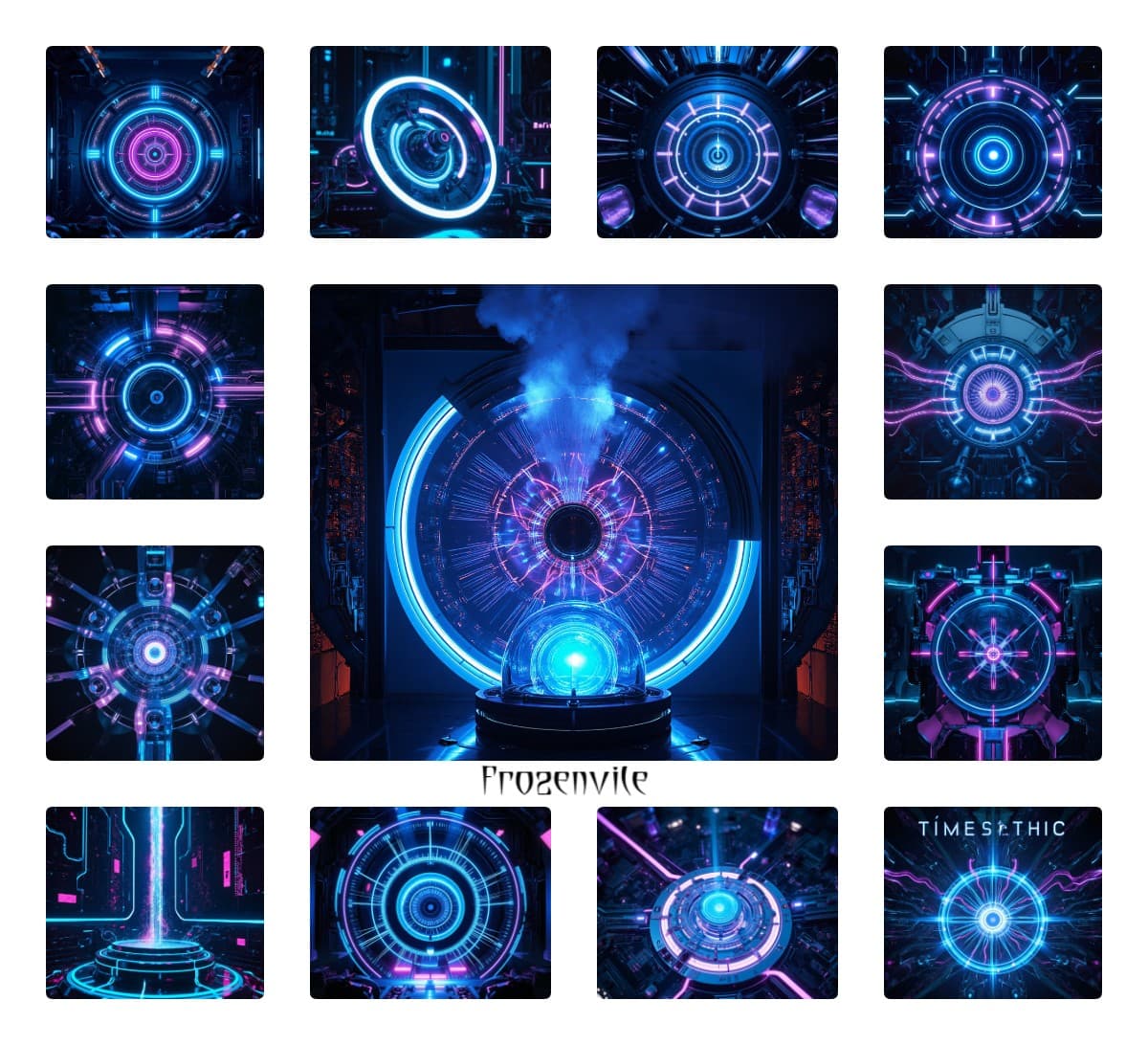 Техно-Портал Будущего — Пак из 16 Обложек в Синематик Стиле