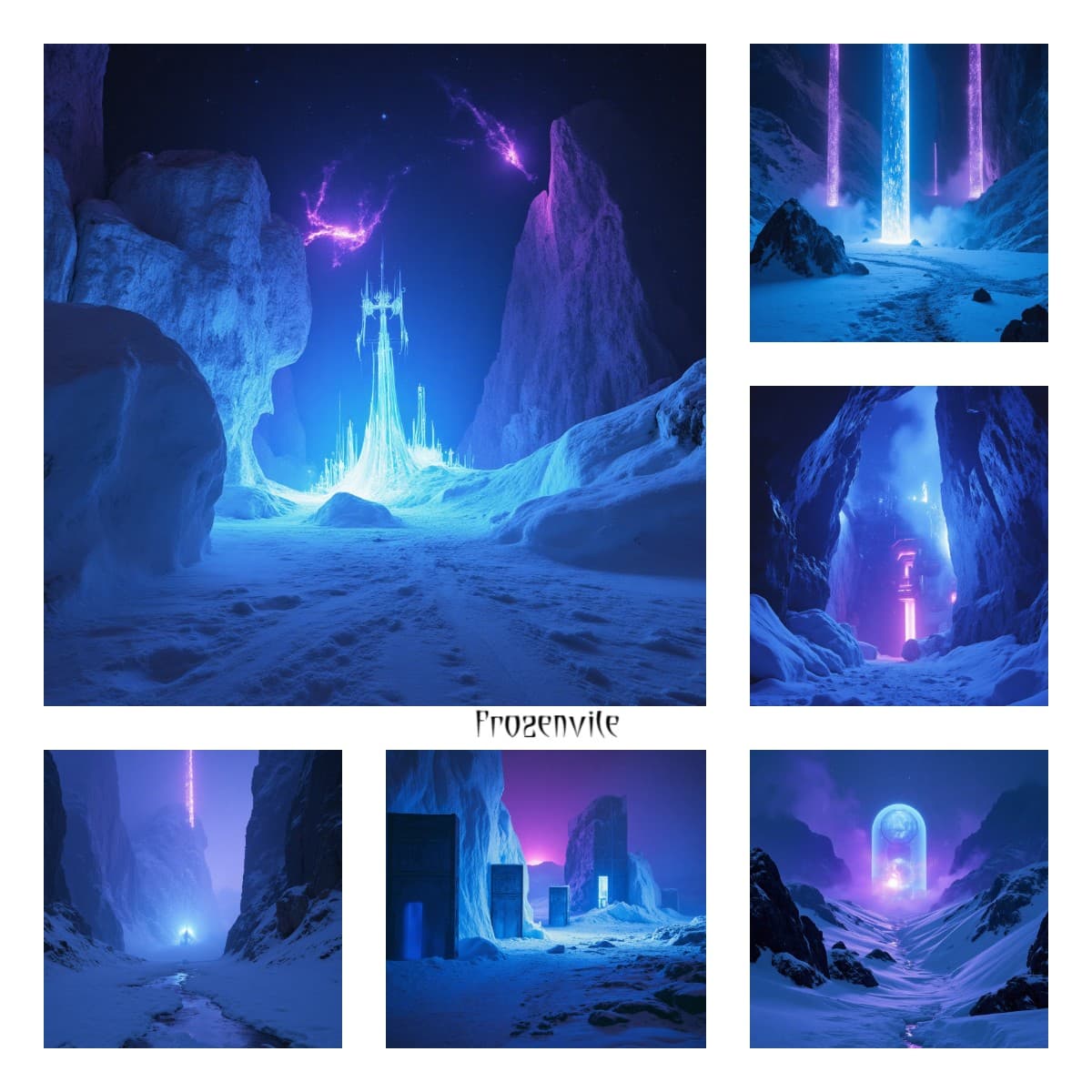 8 Техно-обложек в холодном неоновом стиле — Профессиональный пак для ваших релизов